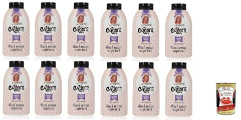 12x Adorn Vintage Supreme Hair Curl Cream Anti-Frizz Effect ML. 200 + Italian Gourmet polpa 400g