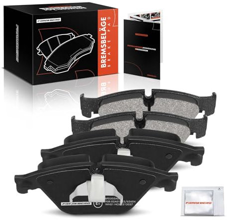 Frankberg 4x Bremsbelag Bremsbeläge Vorne Kompatibel mit 5er F10 F18 525 530 2.0L-3.0L 2009-2016 5er Touring F11 525-530 2.0L-3.0L 2009-2016 Replace# 34116850885
