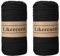 Likeecords 2 Rollen Makramee Garn 4mm x 130m Premium Polyester Kordelband Polypropylene Yarn Nylonschnur für Handwerk Häkelgarn für Taschen Wohndekorationen Umhängetasche Handtasche （Nero）