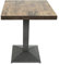 Supfine Küchen-Bartisch, Industrieller Esstisch, Stehtisch, 60x60x75cm Hoher Tisch mit Holzplatte, Bistrotisch für 1–4 Personen, Quadratisch Esszimmertische (Klassisch)