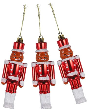 Garneck Lot De 3 Casse-Noisettes en Plastique À Suspendre pour Décoration De Noël