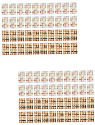 SEWACC 80 Blatt Loch pflaster loser Papieraufkleber kreis aufkleber Neon-Aufkleber aufkleberpapier scrapbooking sticker Büroklammern Etiketten Lochaufkleber Aufkleber für Loseblattpapier