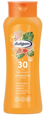 Dulgon Sonnencreme 30 wasserfest 250ml - Sonnencreme ohne Octocrylene - Schutz vor UVA & UVB - Sonnenschutz 30 vegan & mikroplastikfrei - Sonnenschutz Creme