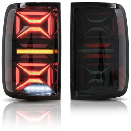 LLL6zzzK Auto Rückleuchten für VW Amarok 2010-UP,Beleuchtung Rückleuchtenglas Lichtscheibe Glas Rücklichtern Ersatz Einbauteile