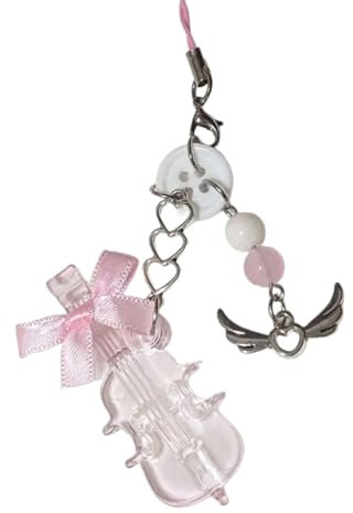 Sanrlo Schlüsselanhänger, süßer Cello-Schleifenanhänger, modisch, schöne Aufhängung, Ornament, Schlüsselanhänger, Rucksack, Dekoration, Charm-Schmuck, Pink, 16cm
