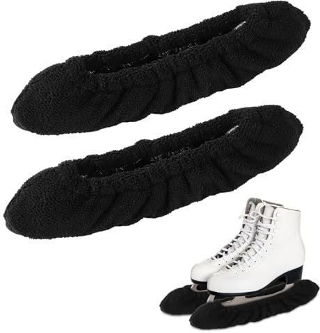 lasuroa Schlittschuh Kufenschoner, Schlittschuhschoner Schlittschuhschoner Eiskunstlauf Schlittschuhe Kufenschutz für Hockey-Schlittschuhe Kunstlauf Schlittschuh(Schwarz, Groß)