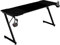Mars Gaming MGD-X160, Bureau Gaming Ergonomique, Surface en Fibre de Carbone, Structure Métallique, Tapis de Souris XXL, Supports Casque et Boissons, Gestion des Câbles, Bureau Gaming 160x60cm, Noir