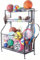 Lhysn Sports Equipment Organizer with Baskets and Hooks - Garage Ball Storage and Toy Rack