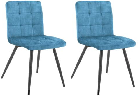 Endorphin Design Stuhl 2er Pack Petrol - moderner Esszimmerstuhl - bequemer Küchenstuhl - Wohnzimmerstuhl - Elegante Stühle für drinnen