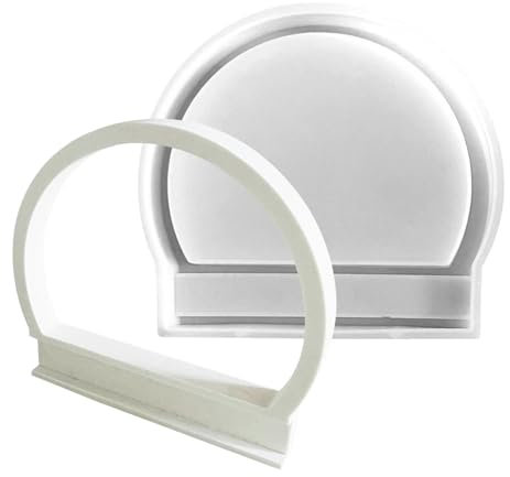 Silikonformen Gießformen Halbring, Halbem Ring Wandbehang Silikonform Gießform Halbringgussform Epoxidharz Form Für Silikon-Schmuck, Basteln, Ringform Dekorationsform 17,8x19,5 Cm