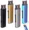 LEKEFETO 4 accendini elettronici: accendino elettrico antivento con porta USB, accensione a due lati, accendino senza fiamma, accendino USB ricaricabile, senza gas