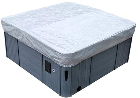CANADIAN SPA CO. Cover Guard, Schutzplane für Isolierabdeckungen, 2 x 2 x 0,3 m, Schutzabdeckung aus gewebtem Polyethylen, Schutz vor UV-Strahlen, Wind und Wetter