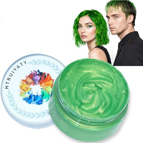 Cera para el Pelo Temporal Natural Lavable Tinte Pelo InstantáNea el Cabello,Cera Pelo Cabello Mujer Hombre Cosplay Halloween Party