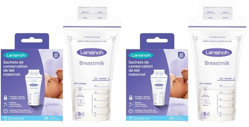 Lansinoh 99204 - Recipiente leche materna (Paquete de 2)