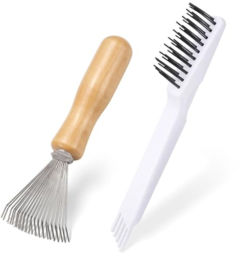 Hair Brush Cleaner, 2 PCS Hair Brush Cleaning Tool Hair-Remover Clean up Brushes Portable Comb Cleaner Tool for Removing-Hair, Dust Home and Salon Use