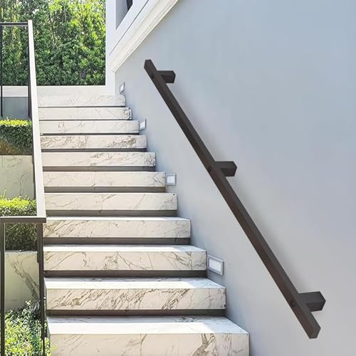 Maniglione Di Sicurezza Nero Ringhiera A Balaustra In Ferro Battuto Corrimano Per Scale A Parete Ringhiera Moderna Per Scale Da 30 Cm A 6 Metri(3ft/90cm)