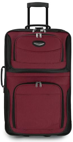 Travel Select Unisex Erwachsene Travel Select Amsterdam Kariertes Gepäck, Burgunder, Checked 25-Inch
