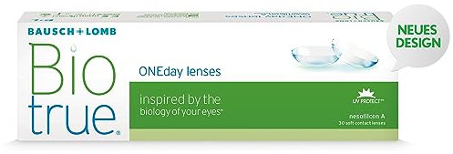 Bausch + Lomb Biotrue ONEday Tageslinsen, sphärische Kontaktlinsen, weich, 30 Stück/BC 8.6 mm/DIA 14.2 mm / +2.75 Dioptrien