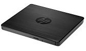 HP External Portable Slim Design CD/DVD RW Write/Read Drive, USB, Black (F2B56AA)