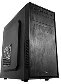 Nox Forte - NXFORTE - minitorre micro ATX, USB 3.0, frontal acabado brush, incluye un ventilador 120 mm, espacio para 3 ventiladores, graficas de 305mm, color negro