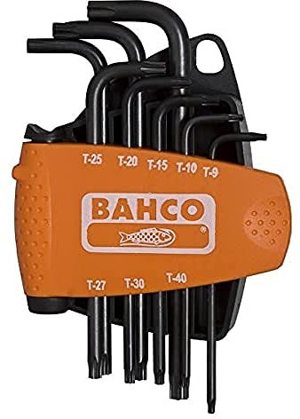 Bahco BE-8675 Torx-TR Offset Screwdriver, Multi-Colour, Set of 8 Piece