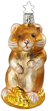 Inge-Glas Christbaumschmuck Hamster
