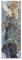 WANDKINGS Leinwandbild Der Mond von Alfons Mucha / 30 x 90 cm/auf Keilrahmen