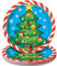 18 cm Emoji-Weihnachten Party Teller, 8 Stück