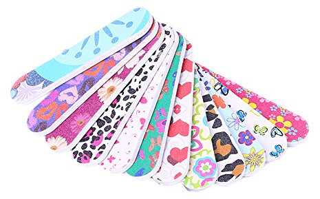 25 Stück 9cm Mini Nagelfeilen Maniküre Pediküre Werkzeug Doppelseitige Sandpapier Poliert Feilen