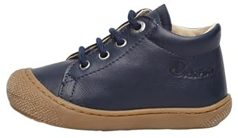 Naturino Cocoon-Zapatos de Piel para Primeros Pasos, Azul Marino 26