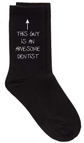 This Guy Is An Awesome Dentist Mens Black Socks