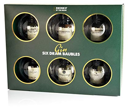 Drinks by the Dram Gin Baubles (Set of 6)