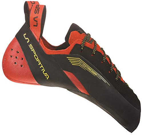 LA SPORTIVA Testarossa Rot-Schwarz - Leistungsfähiger ästhetischer Kletterschuh, Größe EU 44.5 - Farbe Red - Black