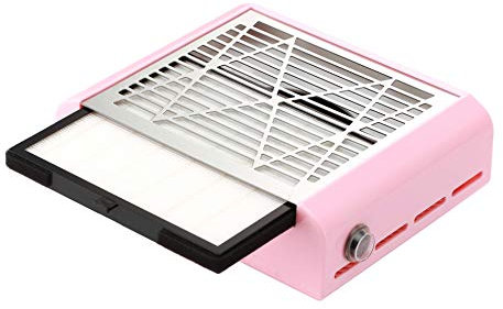 MyLadyMagic 40W Nail Dust Collector for Manicure Beauty with Filter (Pink)