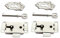 DOITOOL 2PCS Armoire Serrure Serrure Armoire Antique Serrure Meubles Décoratifs Serrure Avec Clé Et Vis ( )