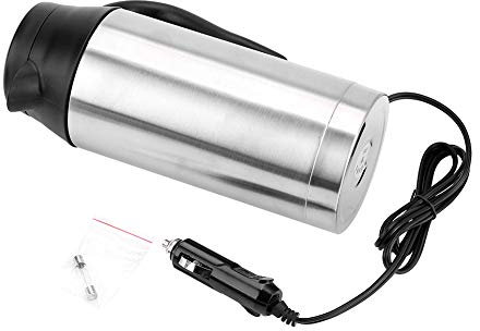 Samfox Reisewasserkocher 24v Wasserkocher Tragbarer Wasserkocher 750ml 24V tragbare Auto Wasserkocher Wasserkocher Flasche für Kaffee, Tee