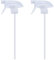 Cosywell Spray Bottle Mist Spray Stream Trigger Replacement Parts Spray Bottle Trigger Sprayer Bottle Nozzles With Pipes Fits 8 oz /16 oz 28/400 Round Neck Bottles Clear 2 Pcs (2PCS, Clear)