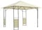 Outsunny Tonnelle Barnum pavillon de Jardin dim. 3L x 3l x 2,6H m métal époxy Toile Polyester Haute densité crème