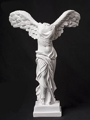 XinTX 5,9 Zoll griechische Sieggöttin Harzstatue, Der geflügelte Sieg von Samothrake Nachbildung, Skulptur, Zimmer, Büro, Buch, Kunst, Dekor (15 cm Victoria)