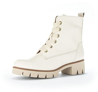 Gabor Damen Schnürstiefeletten, Frauen Boots,Wechselfußbett,Best Fitting,warm,gefüttert,Boots,Stiefel,Panna (Panna),40 EU / 6.5 UK