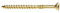 KLIMAS Vis à bois bichromatée - tête fraisée - filetage partiel - empreinte torx - pointe anti-fendage 6 x 60 - Boîte de 100 - Vis, pointes, boulons