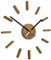 3D Wanduhren DIY Holz Eiche große Wanduhr 50-75CM 3D Wanduhr Modern Design EKO Wanduhren Wandtattoo Dekoration Uhren für Büro Wohnzimmer Schlafzimmer Dekoartikel Quarzuhr (HolzSimple, schwarze Zeiger)