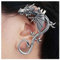 Allereya Vintage Drachen Ohrstecker Ohrringe Antiker Drachenknorpel Ohrringe Drachen Clip On Ohrringe Silber Drachen Ohrringe Ohrhänger Schmuck Für Frauen Und Mädchen (silber)