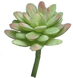 artplants.de Deko Sedum rubrotinctum AOLUO auf Steckstab, grün-rot, 16 cm | Sukkulent künstlich