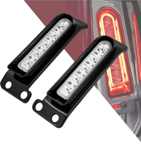 HDBUBALUS Hinteres Kotflügellicht LED-Blinker Füllpanel-Leuchten passend für Harley Touring Electra Glide Road King Ultra Limited 2014-2023 Schwarz