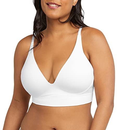 Maidenform Women's Seamless Lift Bralette, Wireless Long-Line Convertible Tank-Style Bralette