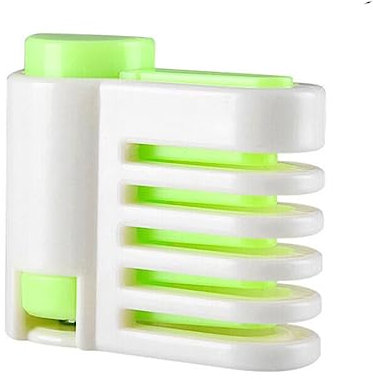 2 uds cortador de rebanador de pastel 5 capas juego de rebanador nivelador de pan de pastel DIY herramientas de corte de fijador accesorios de pastel de cocina-verde
