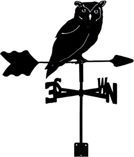 Girouette Art Decor Girouette en Acier Inoxydable Girouette Indicateur de Direction du Vent pour Jardin Patio Cour Ornement Girouette Outil de Mesure