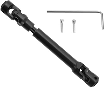 LT Easiyl Arbre de transmission en métal de 104 à 139 mm - Arbre d'entraînement cannelé interne en métal pour voiture sur chenilles 1/10 RC compatible avec Axial SCX10 90046 AXI03007 TRX4