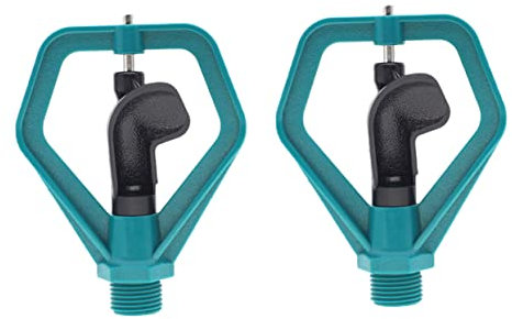 OFFSCH 2 stücke Kunststoff Rasen Sprinkler Kopf Automatische Garten Bewässerung System 360-grad Rotation für Gartenarbeit